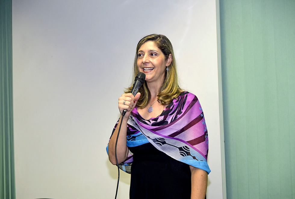 A professora Eliana Ayoub, da organização do evento A professora Eliana Ayoub, da organização do evento
