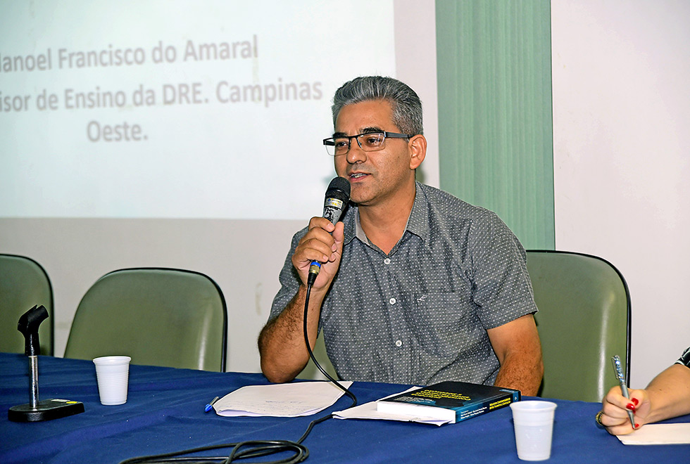 O professor Manoel Francisco do Amaral, da Diretoria de Ensino Campinas Oeste