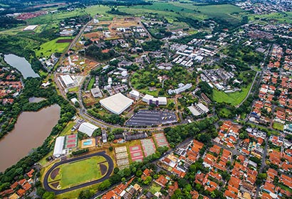 Vista área do campus de Barão Geraldo