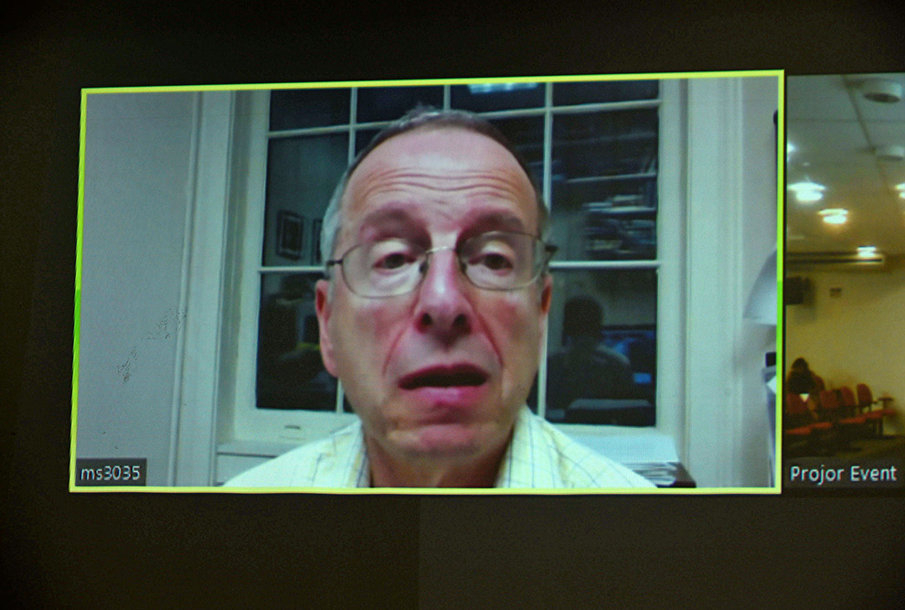 Videoconferência ao vivo do professor Michael Schudson