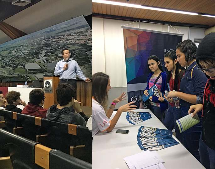 Palestra da Inova e visita ao estande Palestra da Inova e visita ao estande