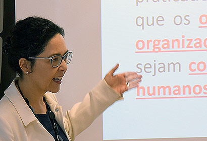 Professora Néri de Barros Almeida, coordenadora do Comitê Gestor do Pacto Universitário | Foto: Antoninho Perri Professora Néri de Barros Almeida, coordenadora do Comitê Gestor do Pacto Universitário | Foto: Antoninho Perri