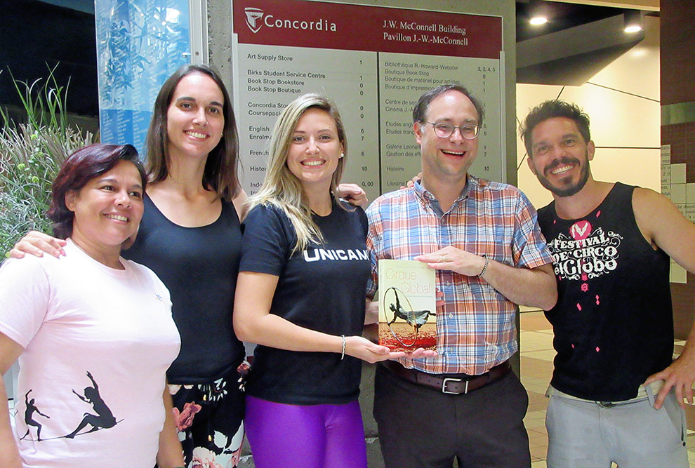 Com o professor Patrick Leroux Com o professor Patrick Leroux