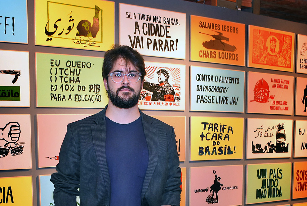Gabriel Zacarias, curador da exposição Gabriel Zacarias, curador da exposição