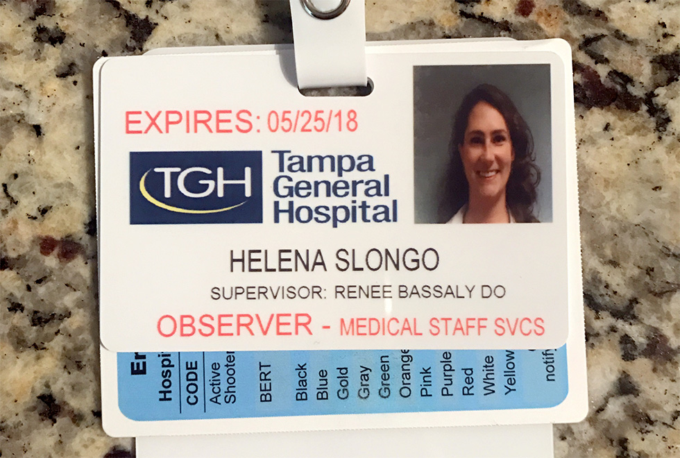 Helena foi para atuar no Tampa como observership