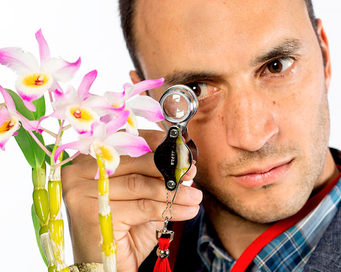 Alexandre Antonelli em experimento na Universidade de Gotemburgo, na Suécia