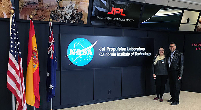 O docente Alvaro Crósta no JPL O docente Alvaro Crósta no JPL