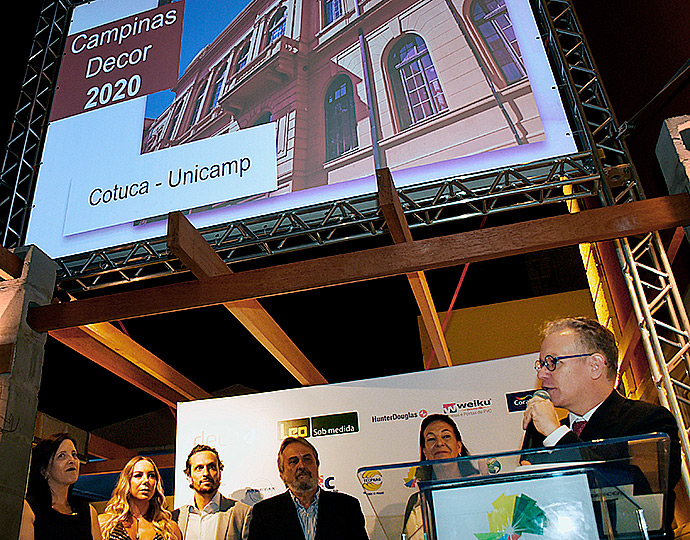 Marcelo Knobel em cerimônia da Campinas Decor, que anunciou a recuperação do Cotuca para 2020 | Foto: Antoninho Perri Marcelo Knobel em cerimônia da Campinas Decor, que anunciou a recuperação do Cotuca para 2020 | Foto: Antoninho Perri