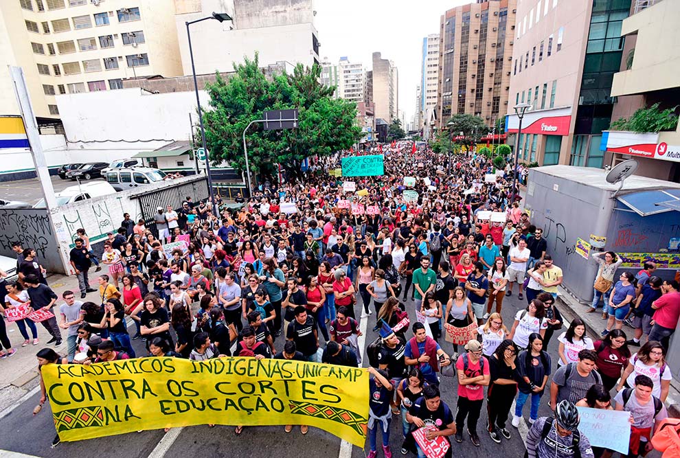 Manifestação no centro de Campinas Manifestação no centro de Campinas
