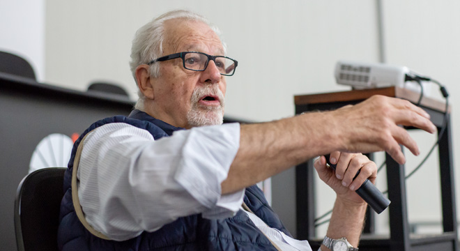 O cineasta Ugo Giorgetti | Foto: Alex Matos O cineasta Ugo Giorgetti.