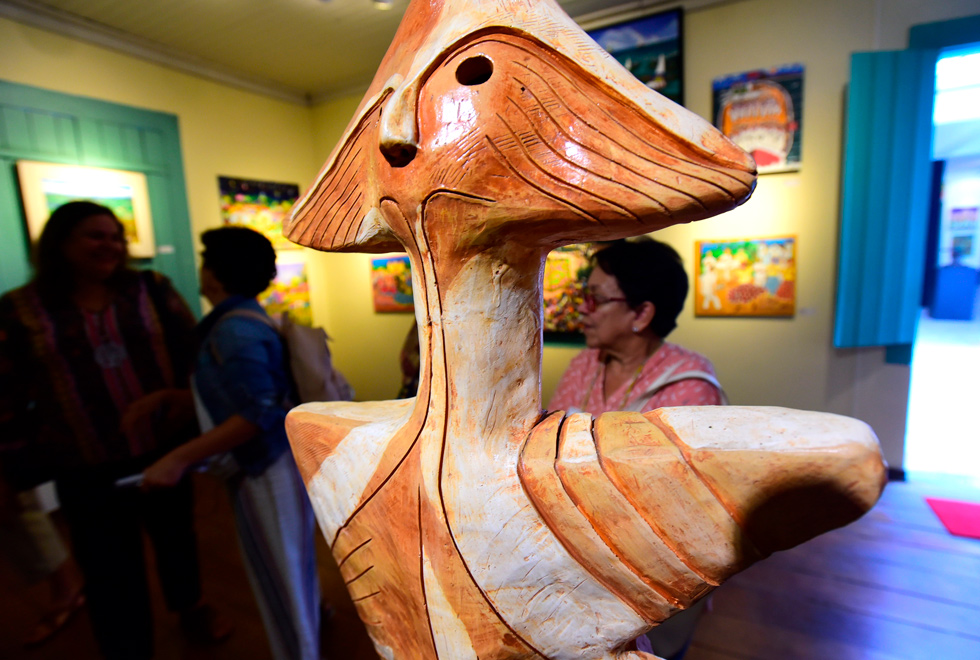 Museu de Socorro recebeu a II BiNaif bordadeiras do Programa UniversIDADE expostos da II Bienal Internacional de Arte Naif