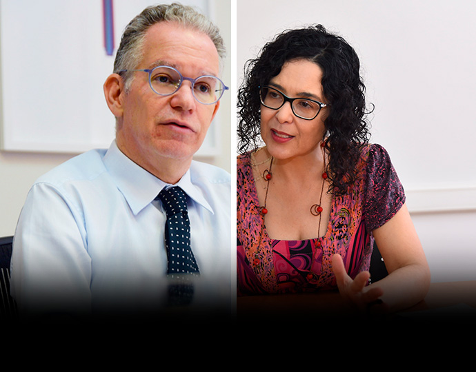 Marcelo Knobel, reitor da Unicamp e Néri de Barros Almeida, diretora executiva de Direitos Humanos Marcelo Knobel, reitor da Unicamp e Néri de Barros Almeida, diretora executiva de Direitos Humanos