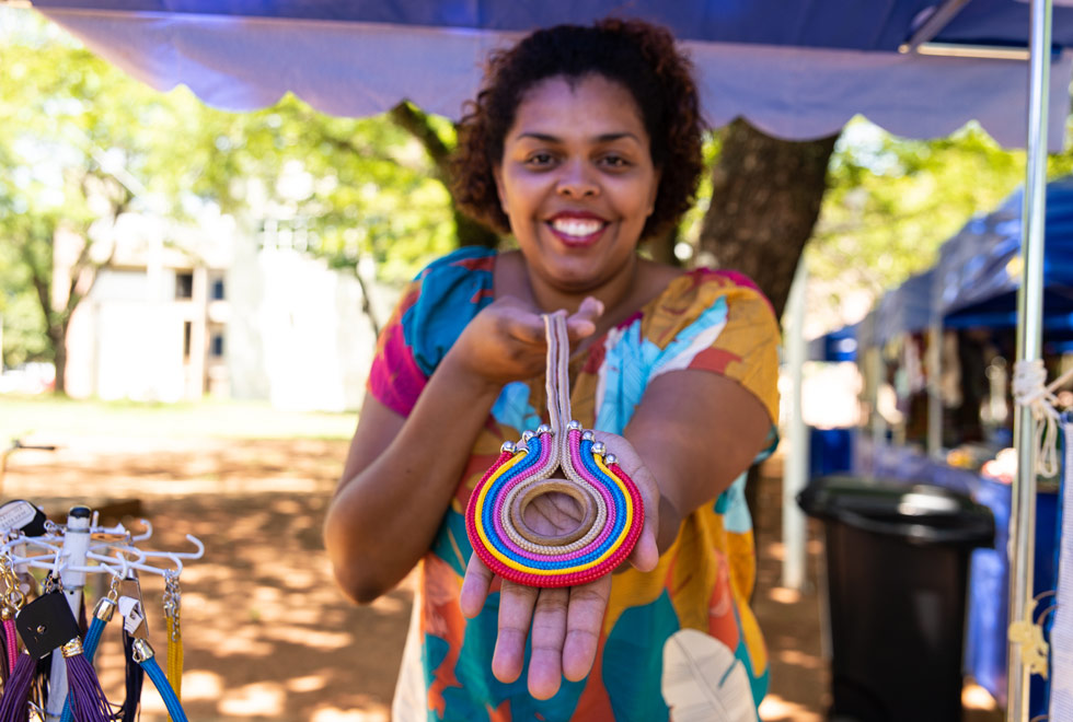 Primeira edição da feira contou com expositores da rede de afro-empreendedores Primeira edição da feira contou com expositores da rede de afro-empreendedores