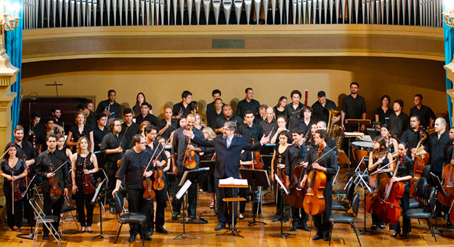 Orquestra Sinfônica da UFRJ, em apresentação