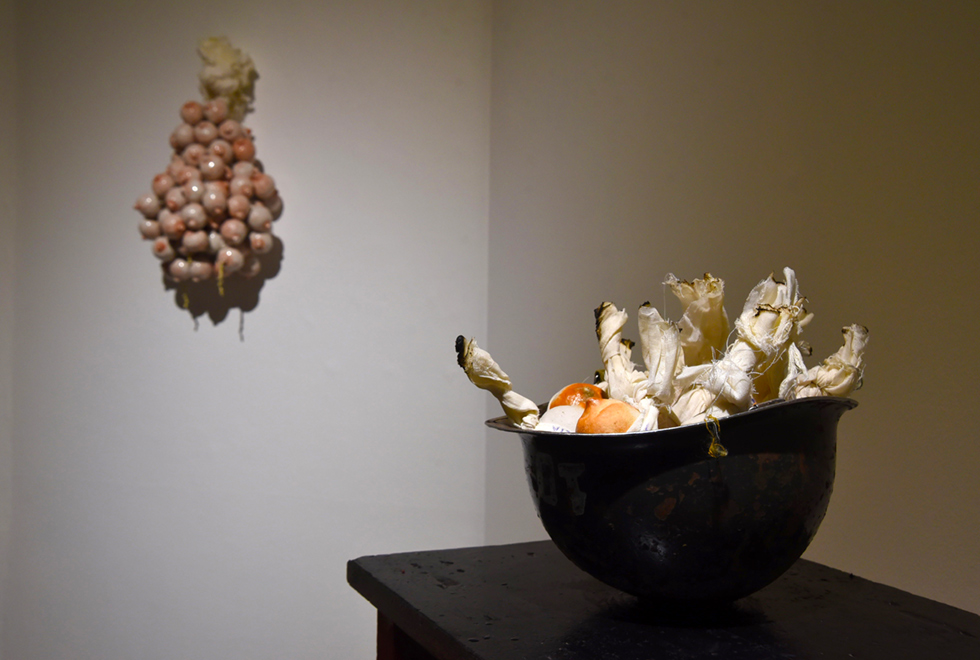 Obra exposta na mostra "Poéticas e pesquisa" Obra exposta na mostra "Poéticas e pesquisa"