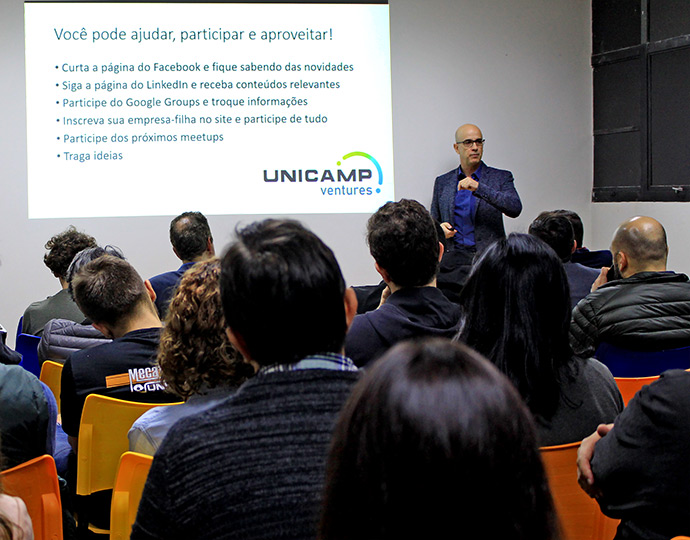 Evento é organizado pelo grupo de ex-empreendedores da Unicamp em parceria com a Agência de Inovação Evento é organizado pelo grupo de ex-empreendedores da Unicamp em parceria com a Agência de Inovação