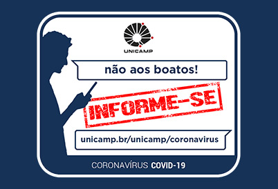 Selo "não aos boatos!" - Unicamp