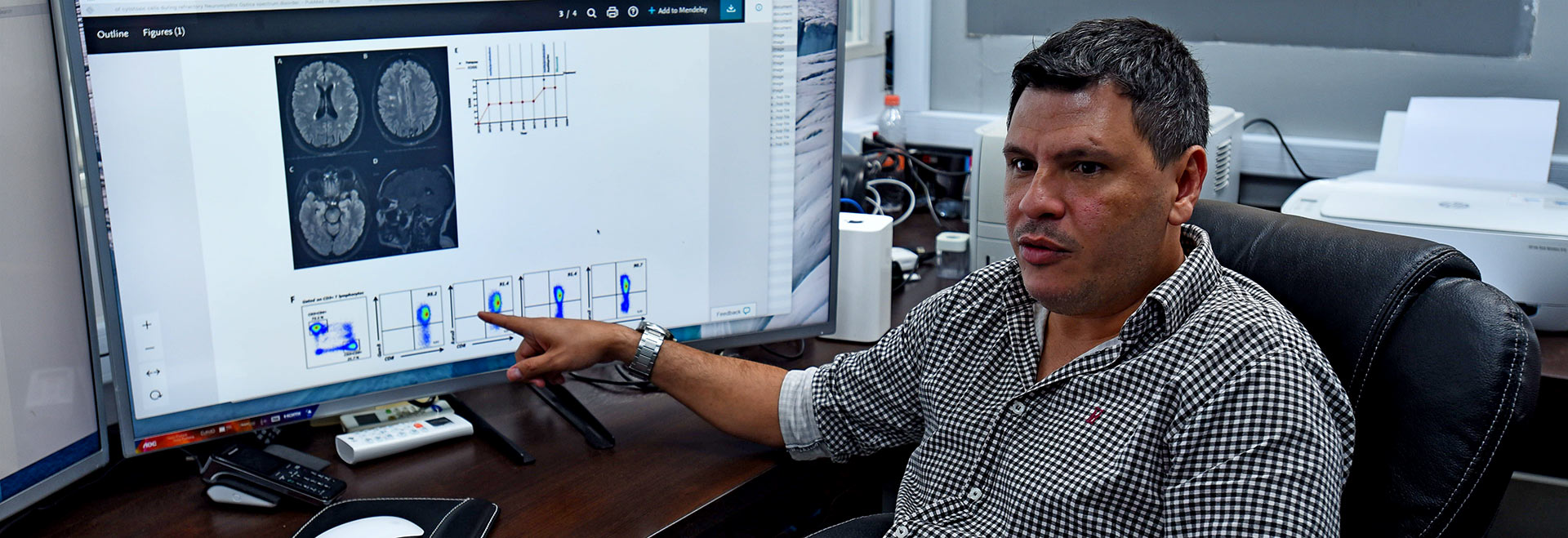 Alessandro Farias-Vinícius Boldrini, coordenador da frente de diagnósticos da força-tarefa da Unicamp. | Foto: Antonio Scarpinetti 