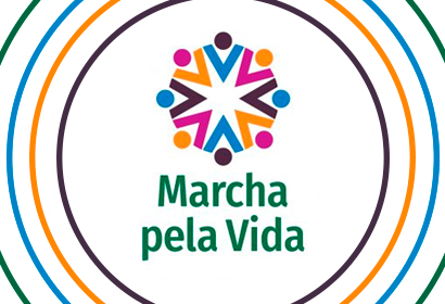 A proposta surgiu a partir do êxito obtido pela Marcha Virtual pela Ciência, ocorrida em maio último, que atingiu mais de um milhão de pessoas nas redes sociais Logo da Marcha pela vida