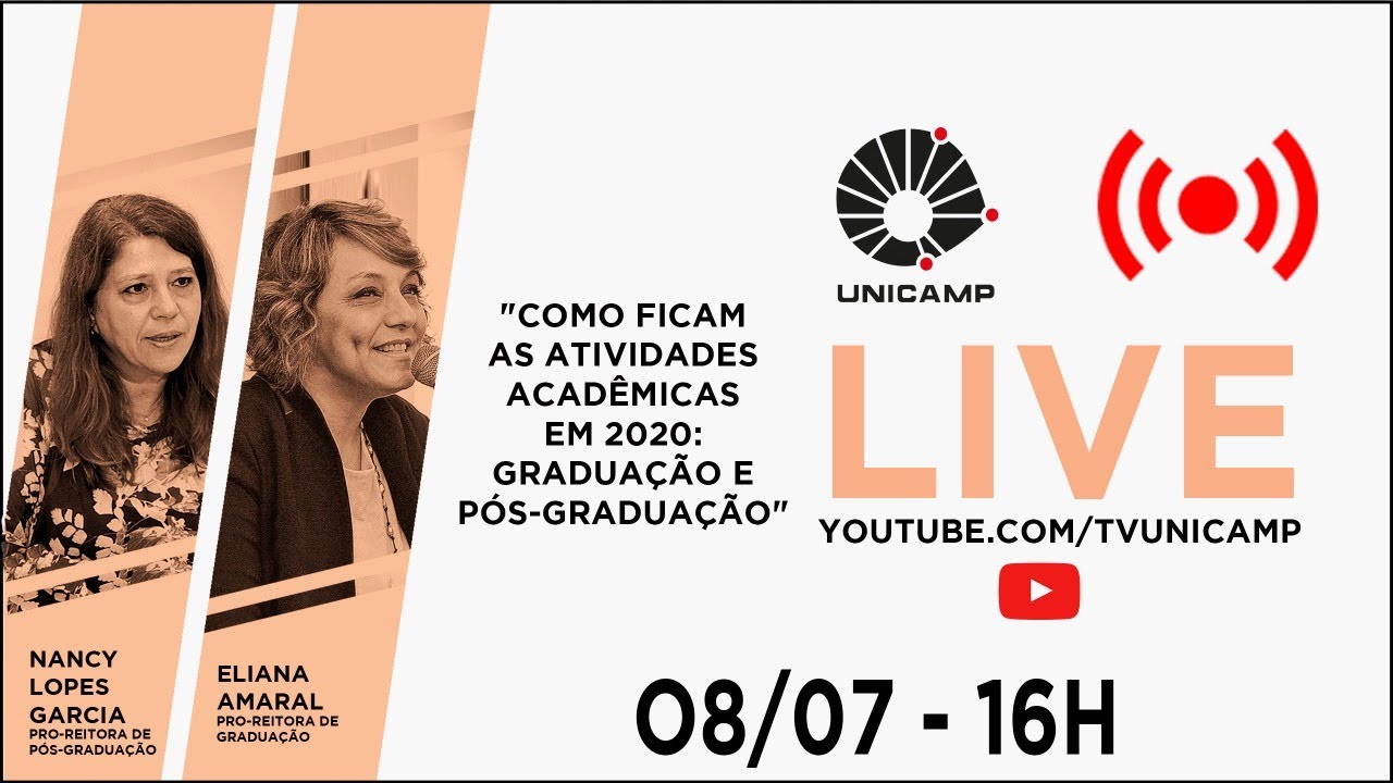 Capa da Live com foto das professoras e título da live