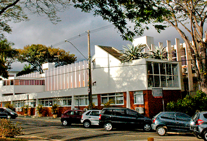 fachada do prédio do Gabinete do Reitor 