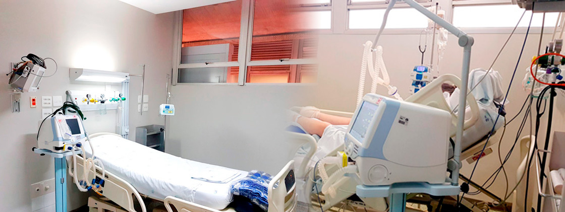 Somados os leitos das instituições administradas pela Universidade são 140 leitos exclusivos de UTI para a Covid-19. Várias capitais não tem uma infraestrutura com este porte para o atendimento de casos graves Leitos de UTI para Covid-19