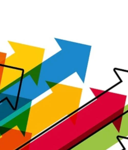 Lançamento da rede ocorreu durante o Webinar “Captação de Investimento: Experiências e o olhar do investidor” ilustração de setas coloridas