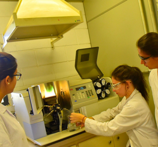 Empresas podem ofertar bolsas de estímulo à inovação para pesquisa Pesquisadores em laboratório manipulam amostras e equipamentos