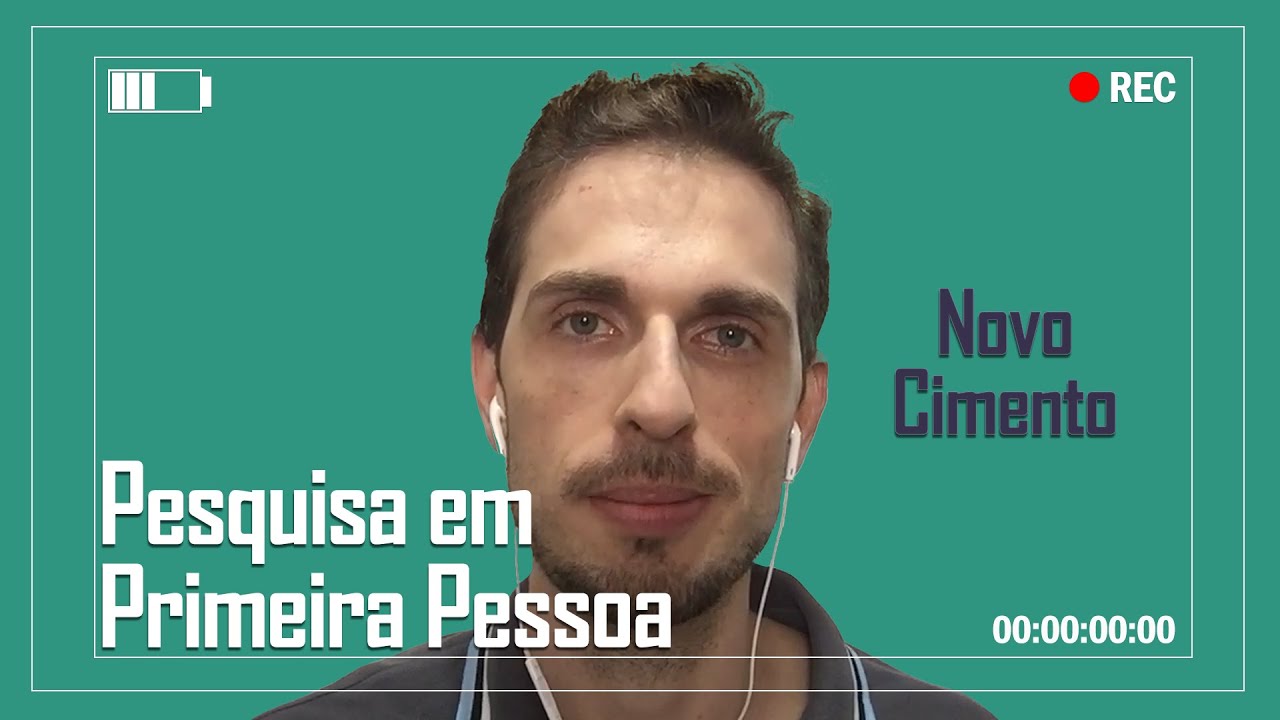 Imagem de capa do programa com foco no título e no rosto do pesquisador