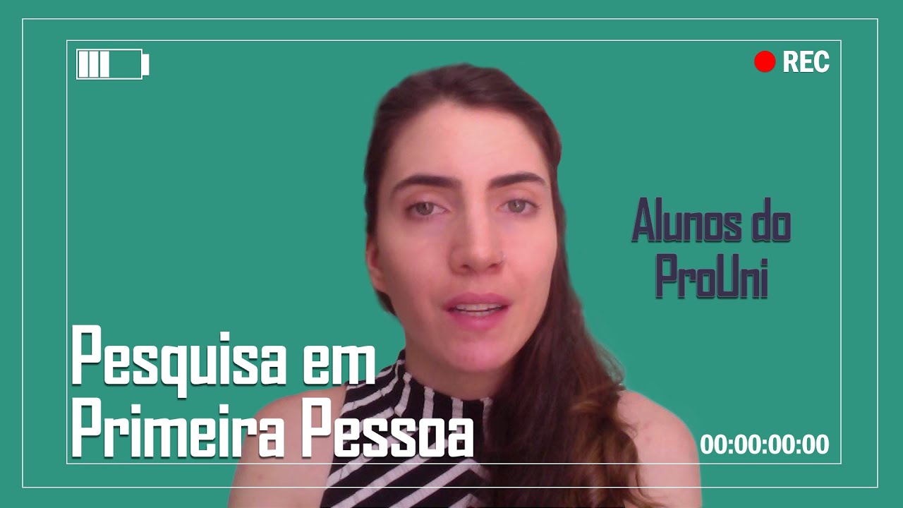 Imagem de capa do programa com foco no título e no rosto da pesquisadora