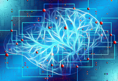 Imagem de inteligência artificial do cérebro 