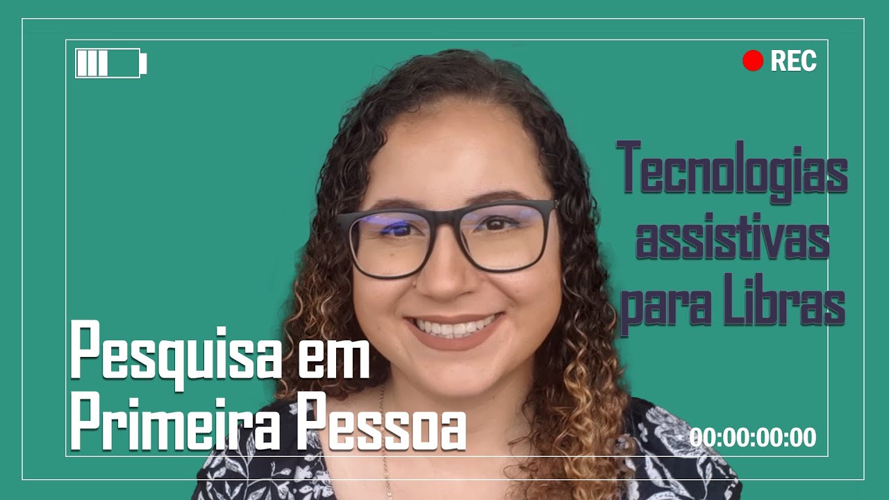 Imagem de capa do programa com foco no título e no rosto da pesquisadora