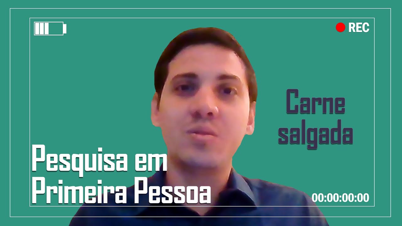 Imagem de capa do programa com foco no título e no rosto do pesquisador