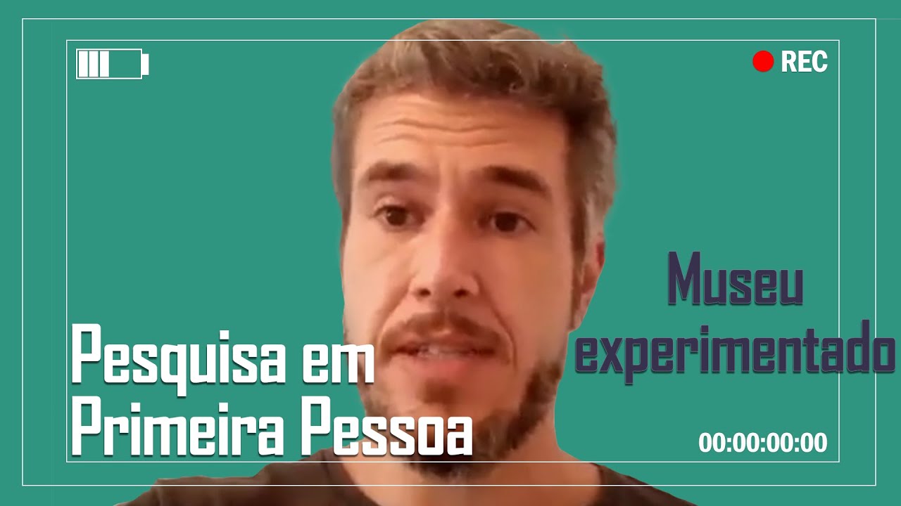 Imagem de capa do programa com foco no título e no rosto do pesquisador