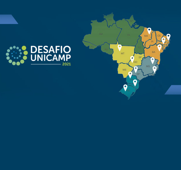 Desafio Unicamp 2021 reúne participantes de 12 estados brasileiros Desafio Unicamp 2021 reúne participantes de 12 estados brasileiros