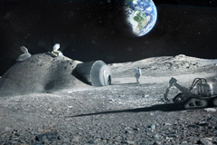 Engenheiros britânicos estão ajustando um processo para extrair oxigênio da poeira lunar. Esse processo pode ser um passo inicial para uma usina extraterrestre de extração de oxigênio. Engenheiros britânicos estão ajustando um processo para extrair oxigênio da poeira lunar. Esse processo pode ser um passo inicial para uma usina extraterrestre de extração de oxigênio.