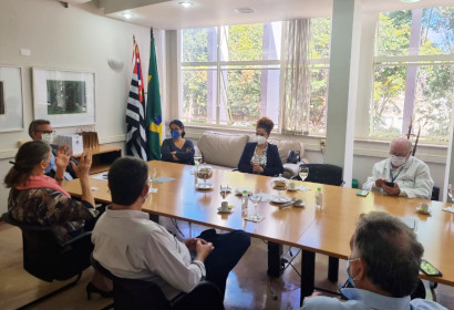 Encontro no Gabinete do Reitor reuniu equipe da nova gestão com as parlamentares