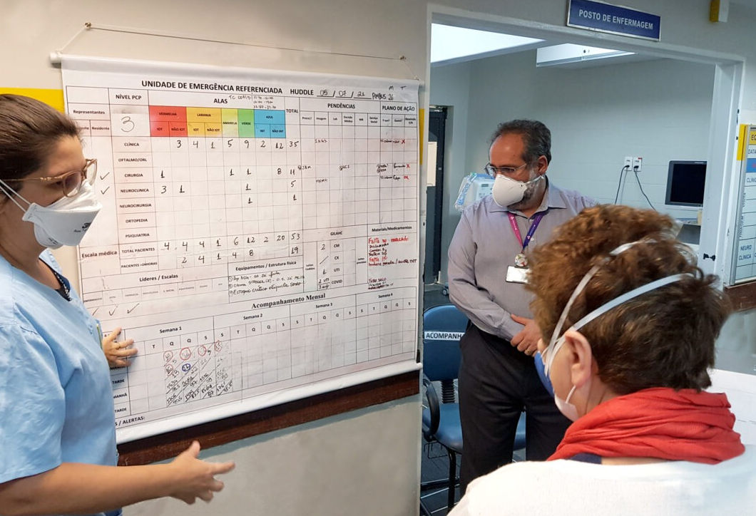 Foco da primeira reunião foi a apresentação de dados da Secretaria sobre a regulação de vagas pelo HC nos módulos Covid, Urgência e Emergência, oncologia e especialidades ambulatoriais