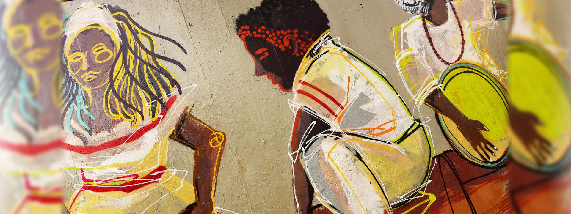 Grafite "Africanidades" produzido no Teatro de Arena, Ciclo Básico