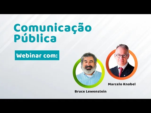 Imagem de capa com título comunicação pública