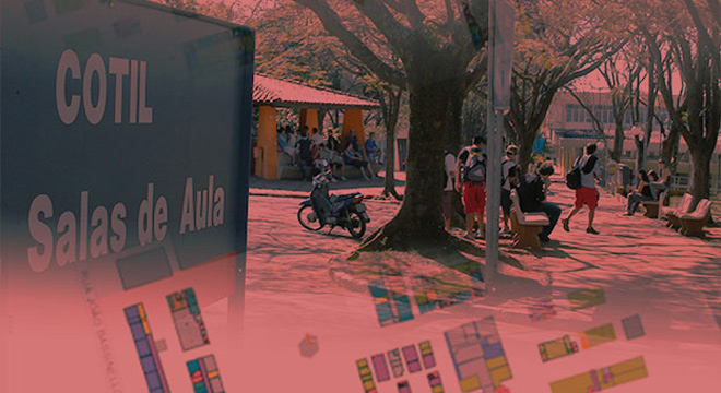 Projeto "Cotil coloca a Unicamp no mapa" é lançado audiodescrição: montagem com fotografia colorida do cotil