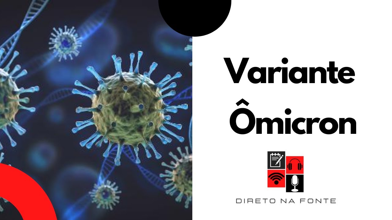 Imagem de capa com o título variante omicron