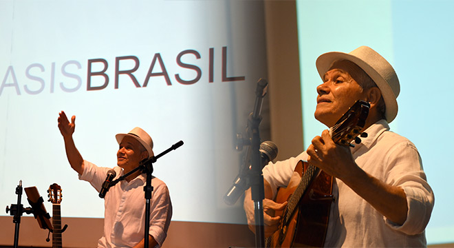 Artista pernambucano abriu o ciclo de atividades como artista residente na Universidade Artista pernambucano abriu o ciclo de atividades como artista residente na Universidade