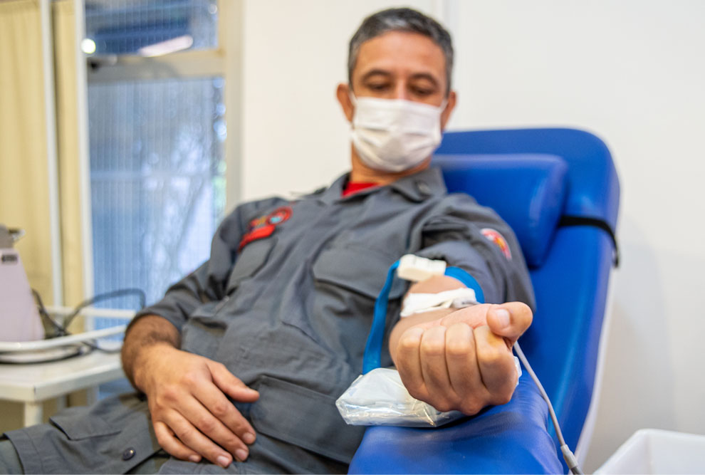 Campanha “Bombeiro Sangue Bom” acontece durante todo mês de junho