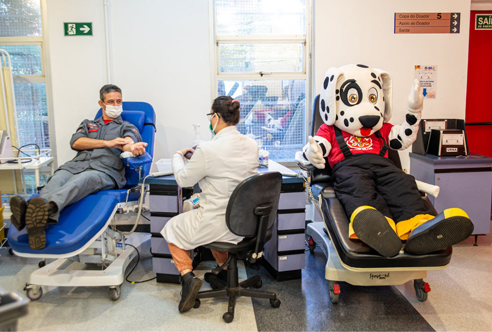 Campanha “Bombeiro Sangue Bom” acontece durante todo mês de junho