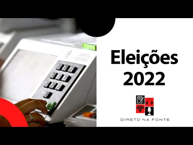 Imagem de capa do programa Direto na Fonte com o título "Eleições 2022"