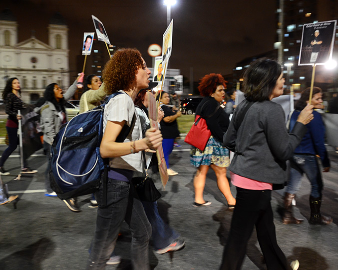 Massacre do Carandiru; manifestação em São Paulo. Foto: Rovena Rosa (Agência Brasil)