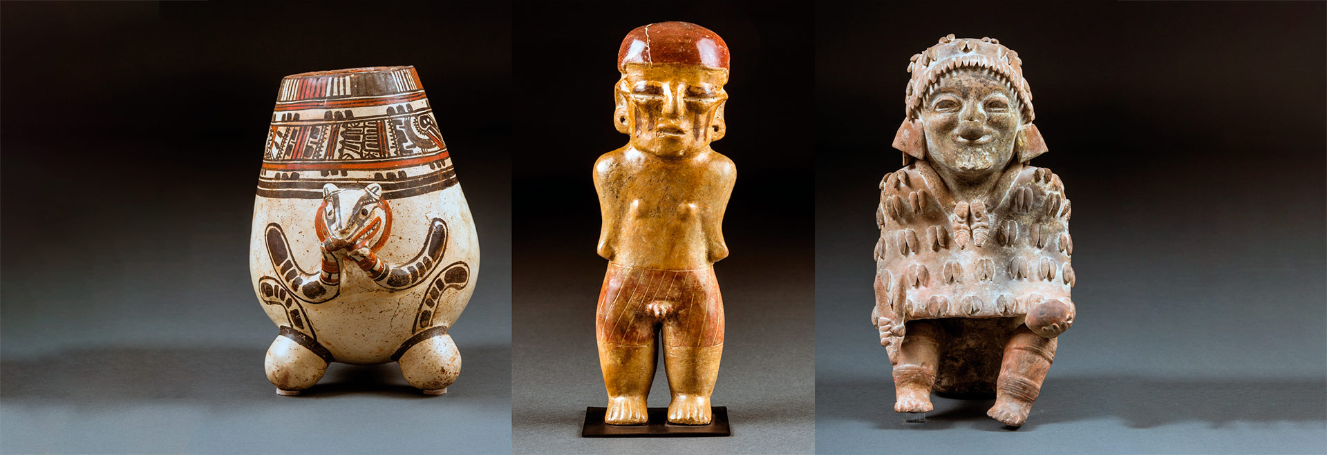 O livro reúne fotos, descrições e análises de 794 artefatos, dos quais 599 são peças inteiras e 195, fragmentos de estatuetas, esculturas, vasos e peças de cerâmica das Américas