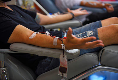 Campanha intensiva para a ampliação do número de doadores de sangue