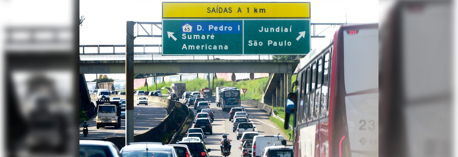 Tráfego intenso em entroncamento rodoviário na região de Campinas: movimento pendular entre municípios e predominância do transporte individual